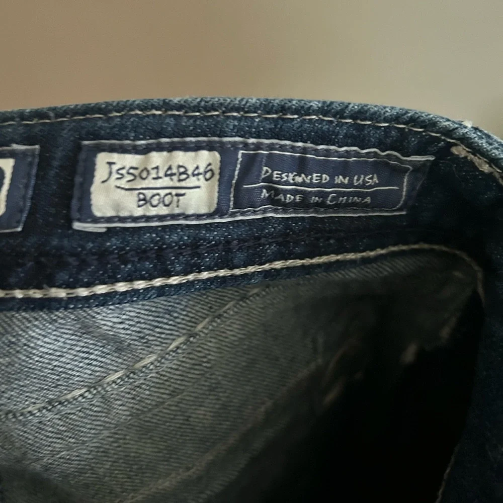 Miss Me Jeans - Cleo Stitched Bootcut - medium blue factory faded Y2K - Picture 11 of 15